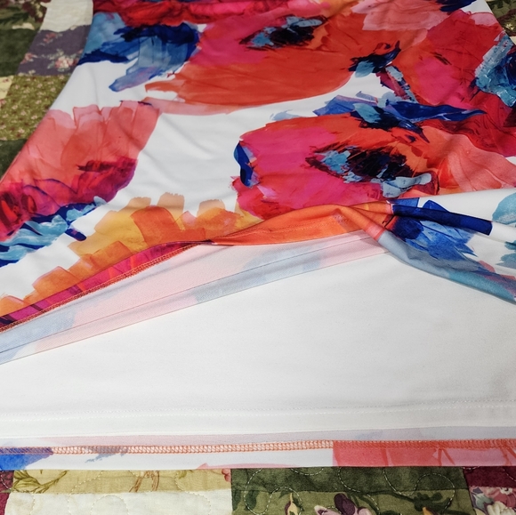 Trina Turk Felana Floral Watercolor Sleeveless Lined Jersey Dress - Picture 4 of 8